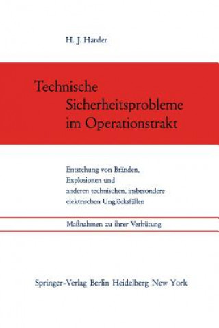 Βιβλίο Technische Sicherheitsprobleme im Operationstrakt Hans J. Harder