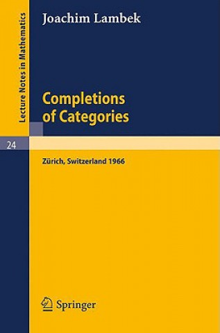 Könyv Completions of Categories Joachim Lambek