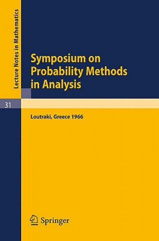 Könyv Symposium on Probability Methods in Analysis Jean-Michel Morel