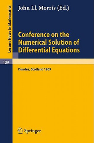 Könyv Conference on the Numerical Solution of Differential Equations J. L. Morris