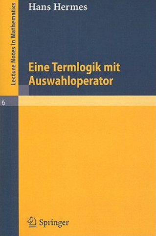 Boek Term Logic with Choice Operator Hans Hermes