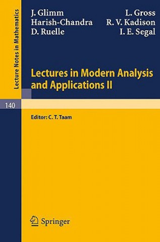 Könyv Lectures in Modern Analysis and Applications II C. T. Taam