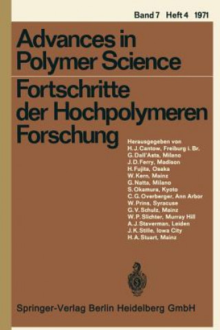 Книга Fortschritte der Hochpolymeren Forschung H. J. Cantow