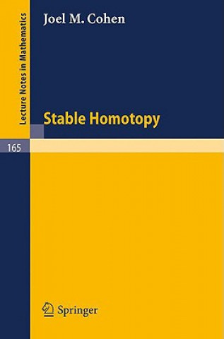 Книга Stable Homotopy Joel M. Cohen