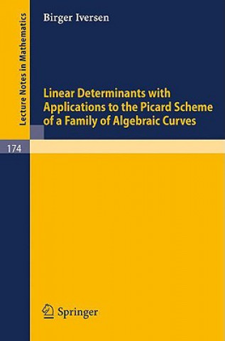 Livre Linear Determinants with Applications to the Picard Scheme of a Family of Algebraic Curves Birger Iversen