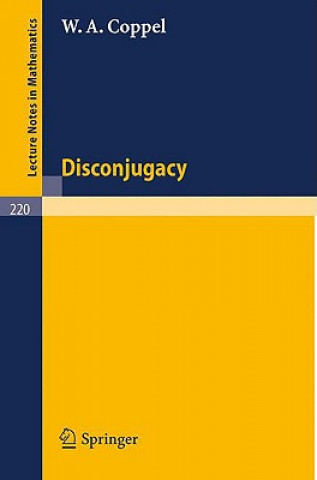 Könyv Disconjugacy W. A. Coppel