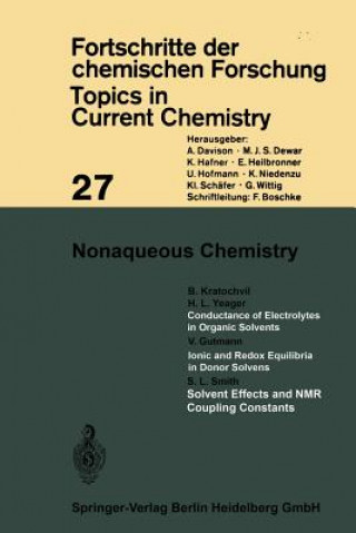 Kniha Nonaqueous Chemistry Kendall N. Houk