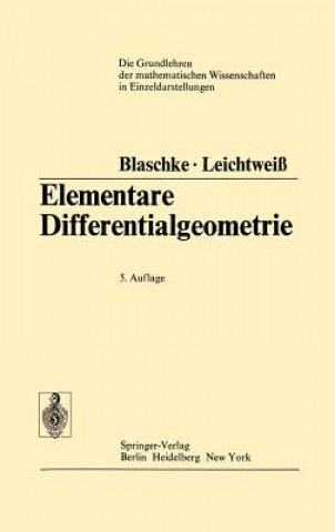 Boek Elementare Differentialgeometrie: Wilhelm Blaschke