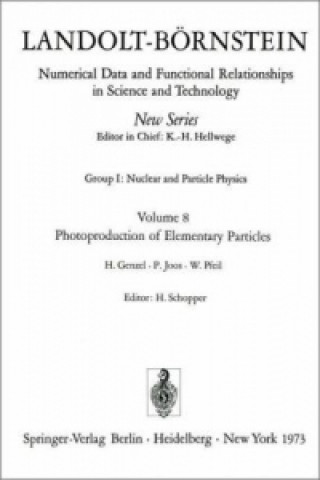 Libro Photoproduction of Elementary Particles / Photoproduktion Von Elementarteilchen H. Genzel