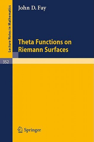 Carte Theta Functions on Riemann Surfaces J. D. Fay