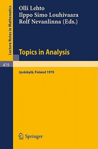 Kniha Topics in Analysis O.E. Lehto