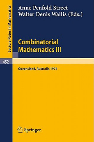 Könyv Combinatorial Mathematics III A.P. Street