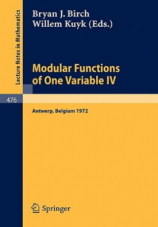 Book Modular Functions of One Variable IV B.J. Birch