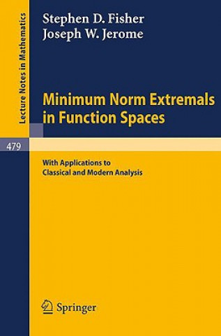 Book Minimum Norm Extremals in Function Spaces S.W. Fisher