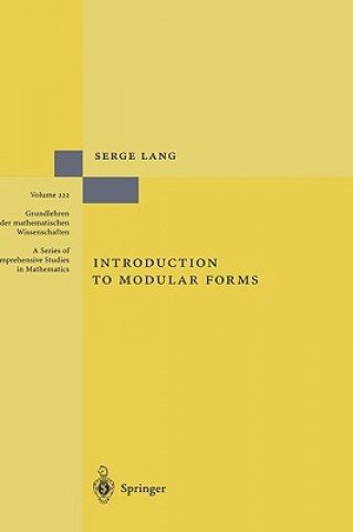 Kniha Introduction to Modular Forms Serge Lang