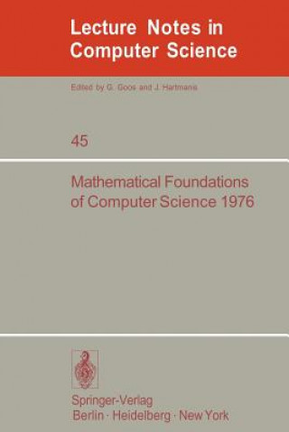 Kniha Mathematical Foundations of Computer Science 1976 Antoni Mazurkiewicz