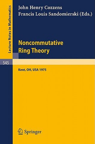 Könyv Noncommutative Ring Theory J.H. Cozzens