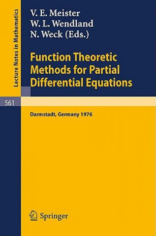 Książka Function Theoretic Methods for Partial Differential Equations V. E. Meister