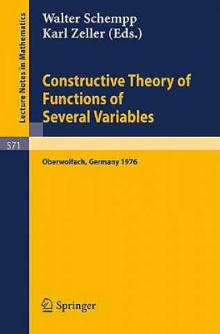 Könyv Constructive Theory of Functions of Several Variables Walter J. Schempp