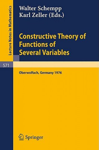 Kniha Constructive Theory of Functions of Several Variables Walter J. Schempp