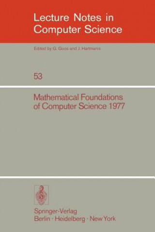 Carte Mathematical Foundations of Computer Science 1977 Josef Gruska