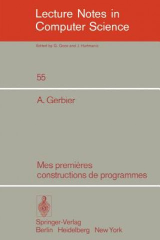 Книга Mes premieres constructions de programmes A. Gerbier