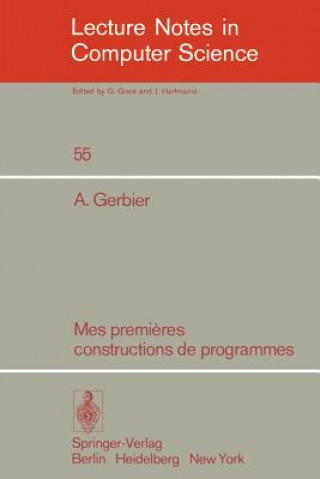 Kniha Mes premieres constructions de programmes A. Gerbier