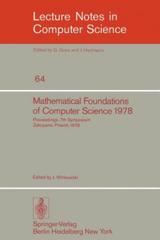 Książka Mathematical Foundations of Computer Science 1978 Jozef Winkowski