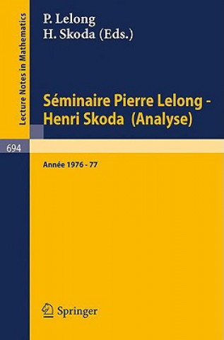 Carte Séminaire Pierre Lelong - Henri Skoda (Analyse) P. Lelong