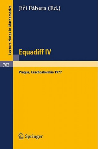 Livre Equadiff IV J. Fabera