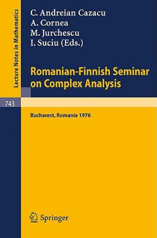 Könyv Romanian-Finnish Seminar on Complex Analysis C. Andreian Cazacu