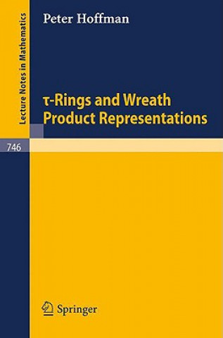 Könyv Tau-Rings and Wreath Product Representations Peter Hoffman