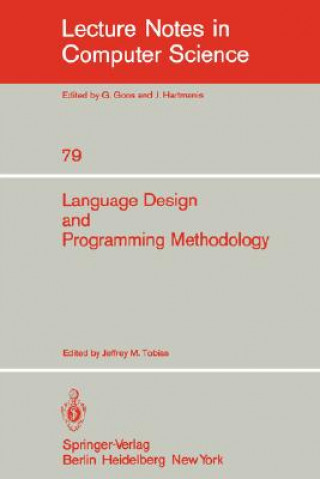 Könyv Language Design and Programming Methodology J. M. Tobias