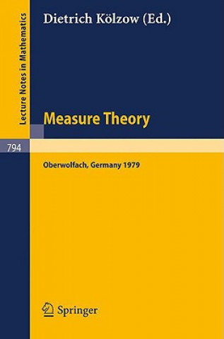 Kniha Measure Theory Oberwolfach 1979 D. Kölzow