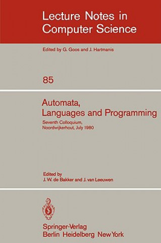 Buch Automata, Languages and Programming Jacobus W. de Bakker