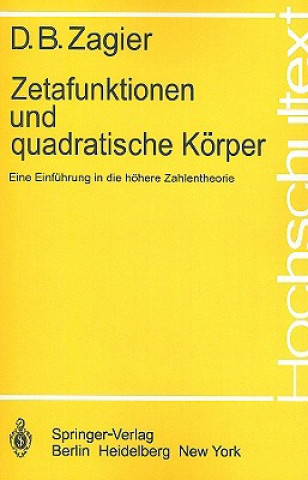 Carte Zetafunktionen und quadratische Körper Don B. Zagier