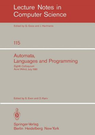 Kniha Automata, Languages and Programming S. Even