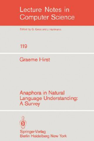 Książka Anaphora in Natural Language Understanding G. Hirst