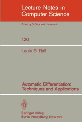 Könyv Automatic Differentiation L.B. Rall