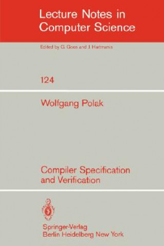 Könyv Compiler Specification and Verification W. Polak