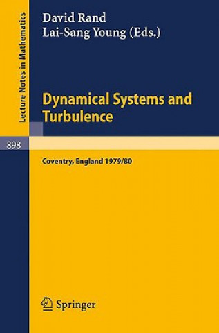 Könyv Dynamical Systems and Turbulence, Warwick 1980 D. A. Rand