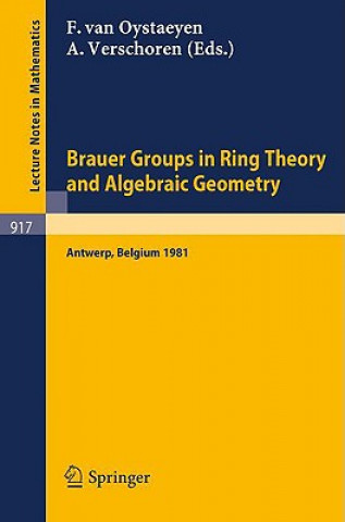 Könyv Brauer Groups in Ring Theory and Algebraic Geometry Freddy van Oystaeyen