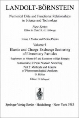 Könyv Methods and Results of Phenomenological Analyses G. Hohler