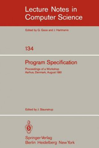 Knjiga Program Specification J. Staunstrup