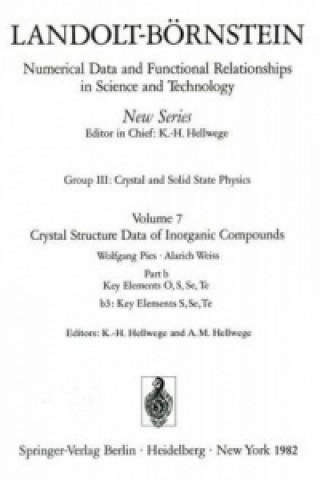 Könyv Key Elements: S, Se, Te W. Pies