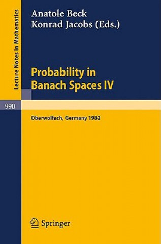 Książka Probability in Banach Spaces IV K. Jacobs