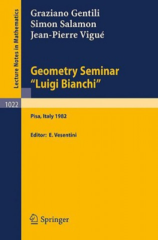 Książka Geometry Seminar "Luigi Bianchi" G. Gentili