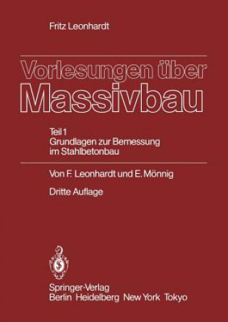 Kniha Vorlesungen uber Massivbau Eduard Mönnig