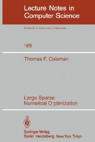 Livre Large Sparse Numerical Optimization T. F. Coleman