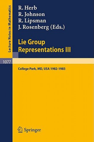 Carte Lie Group Representations III R. Herb